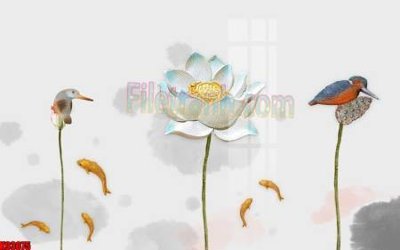 File gốc File tranh gốc tổng hợp tranh nền tường đẹp K93075 (in 3D) cho trang trí