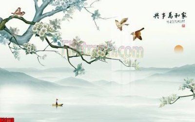 File ảnh File tranh gốc tổng hợp tranh nền tường đẹp K93118 (gốc) in decal dán tường