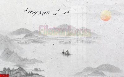 Tải về hình ảnh gốc File tranh gốc tổng hợp tranh nền tường đẹp K93217 sắc nét