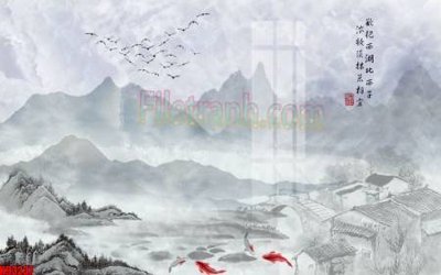 Ảnh gốc File tranh gốc tổng hợp tranh nền tường đẹp K93237 (độ nét cao) in tráng gương