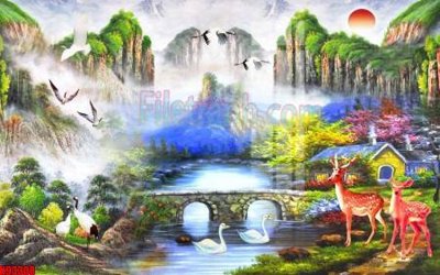 File in lụa File tranh gốc tổng hợp tranh nền tường đẹp K93308 (tân cổ điển) File tranh gốc tổng hợp tranh nền tường đẹp K93308