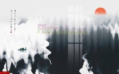 File gốc File tranh gốc tổng hợp tranh nền tường đẹp K93339 (in tráng gương) ốp tường