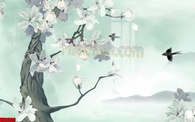 Download file gốc File tranh gốc tổng hợp tranh nền tường đẹp K93380 (in lụa) hoa lá