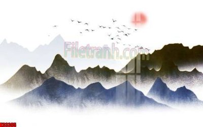 File ảnh File tranh gốc tổng hợp tranh nền tường đẹp K93395 (gốc) in decal dán tường