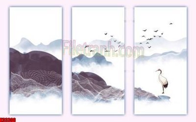 File gốc File tranh gốc tổng hợp tranh nền tường đẹp K93396 (cho in 3D) độc đáo