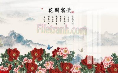 File gốc File tranh gốc tổng hợp tranh nền tường đẹp K93412 (chuẩn CMYK) cho nhà in