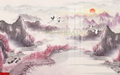 File ảnh File tranh gốc tổng hợp tranh nền tường đẹp K93424 (gốc) in backdrop sự kiện