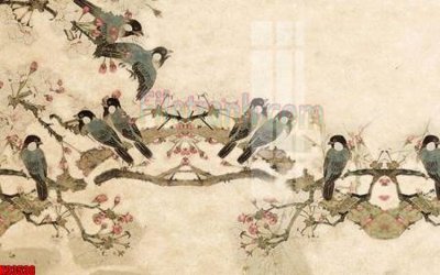 File gốc File tranh gốc tổng hợp tranh nền tường đẹp K93538 (in lụa) chi tiết cao