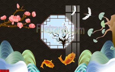 File gốc File tranh gốc tổng hợp tranh nền tường đẹp K93545 (trang trí) cho phòng khách