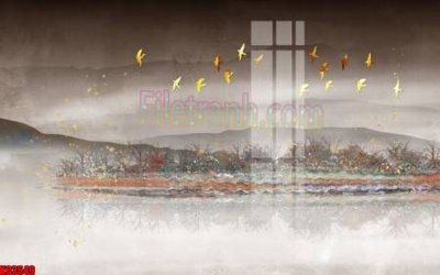 File ảnh File tranh gốc tổng hợp tranh nền tường đẹp K93549 (gốc) dùng in Pano