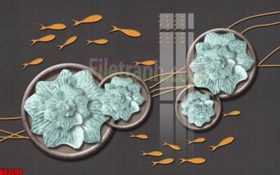 Download file gốc File tranh gốc tổng hợp tranh nền tường đẹp K93599 (in lụa) tranh 3D