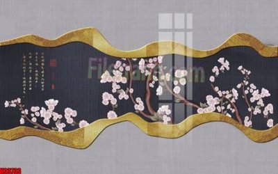 File PSD File tranh gốc tổng hợp tranh nền tường đẹp K93733 (gốc) nhiều lớp (multi-layer)