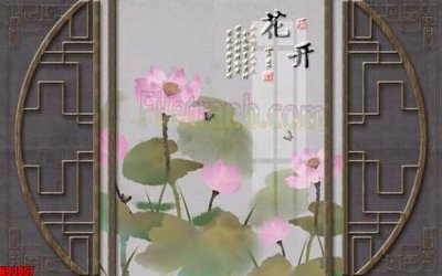 File gốc File tranh gốc tổng hợp tranh nền tường đẹp K93957 (chuẩn màu) cho in offset