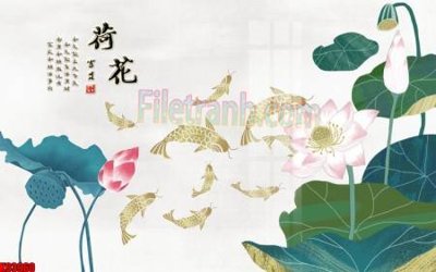 File gốc File tranh gốc tổng hợp tranh nền tường đẹp K93960 (in lụa) trang trí tường