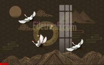 File gốc File tranh gốc tổng hợp tranh nền tường đẹp K94049 (in mica) trang trí