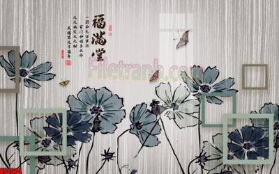 File gốc File tranh gốc tổng hợp tranh nền tường đẹp K94284 (in tráng gương) nghệ thuật