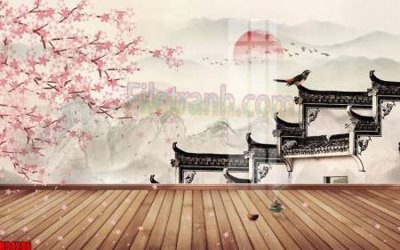 File gốc File tranh gốc tổng hợp tranh nền tường đẹp K94286 (phong cách) cổ điển