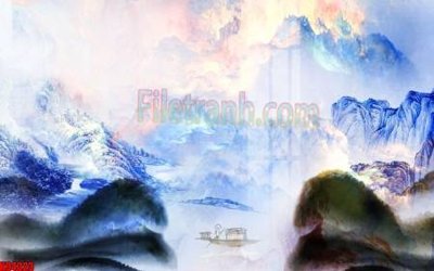 File gốc File tranh gốc tổng hợp tranh nền tường đẹp K94323 (PSD/TIFF) độ phân giải cao