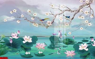 File gốc File tranh gốc tổng hợp tranh nền tường đẹp K94390 (thiết kế) cho in ấn