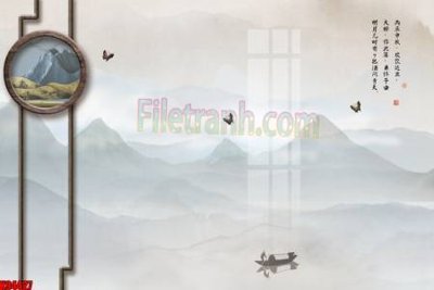 File in trần File tranh gốc tổng hợp tranh nền tường đẹp K94427 (file gốc) phong thủy