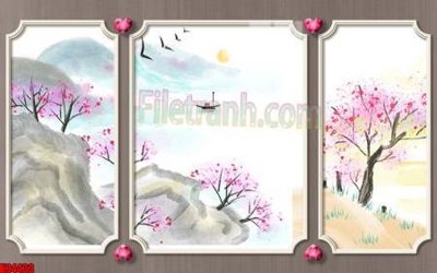File in trần File tranh gốc tổng hợp tranh nền tường đẹp K94433 (bản gốc) hoa văn