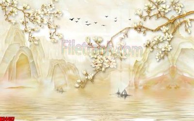 Download file gốc File tranh gốc tổng hợp tranh nền tường đẹp K94457 (in lụa) tranh 3D