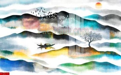 File PSD File tranh gốc tổng hợp tranh nền tường đẹp K94483 (bản gốc) cho nhà in