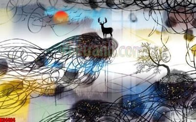 File in mica File tranh gốc tổng hợp tranh nền tường đẹp K94484 (bản gốc) sắc sảo