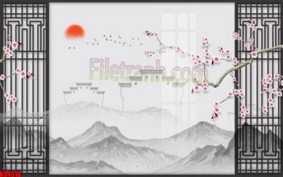 Tải file File tranh gốc tổng hợp tranh nền tường đẹp K94518 (gốc) làm file in ấn