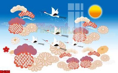 File gốc File tranh gốc tổng hợp tranh nền tường đẹp K94538 (in lụa) hoa văn cổ điển