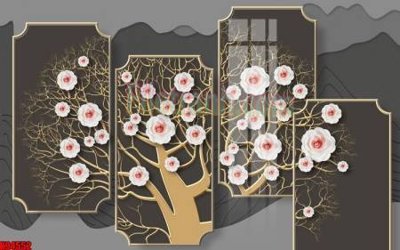 Chi tiết file gốc File tranh gốc tổng hợp tranh nền tường đẹp K94552 (cho in tráng gương)