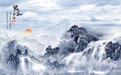 File gốc File tranh gốc tổng hợp tranh nền tường đẹp K95007 (in lụa) chi tiết cao