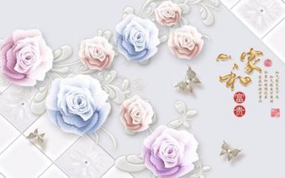 Tải file File tranh gốc tổng hợp tranh nền tường đẹp K95010 (PSD) cho in ấn quảng cáo