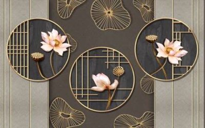 File gốc File tranh gốc tổng hợp tranh nền tường đẹp K95030 (in tráng gương) ốp tường