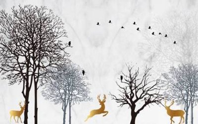 Tải file File tranh gốc tổng hợp tranh nền tường đẹp K95072 (PSD) cho in tranh 3D