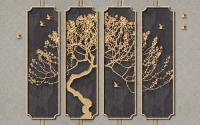 File gốc File tranh gốc tổng hợp tranh nền tường đẹp K95084 (in 3D) cho trang trí