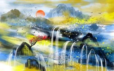 Tải file gốc File tranh gốc tổng hợp tranh nền tường đẹp K95168 (bản PSD) còn layer