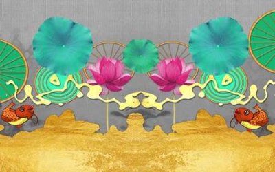 File gốc File tranh gốc tổng hợp tranh nền tường đẹp K95185 (in lụa) tranh thuận buồm