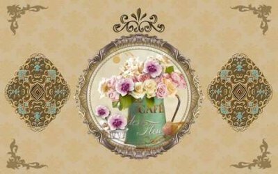 File gốc File tranh gốc tổng hợp tranh nền tường đẹp K95349 (chuẩn CMYK) cho nhà in