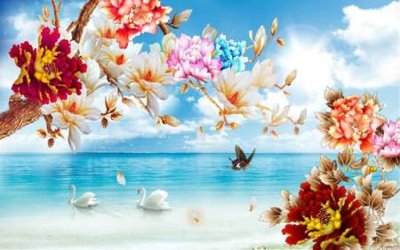 File tranh File tranh gốc tổng hợp tranh nền tường đẹp K95565 (bản gốc) treo quán cafe