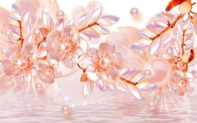 File gốc File tranh gốc tổng hợp tranh nền tường đẹp K95723 (in tráng gương) hiện đại