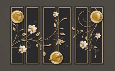 File gốc File tranh gốc tổng hợp tranh nền tường đẹp K95729 (phiên bản chuẩn) để in ấn