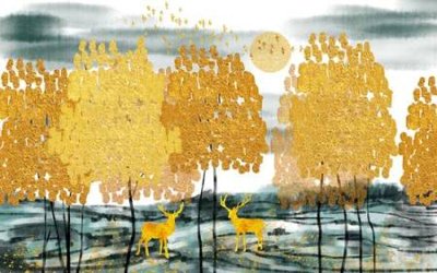 File gốc File tranh gốc tổng hợp tranh nền tường đẹp K96024 (in mica) làm quà tặng