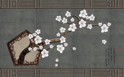 File gốc File tranh gốc tổng hợp tranh nền tường đẹp K96063 (in lụa) tranh mã đáo