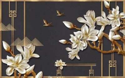 Ảnh gốc File tranh gốc tổng hợp tranh nền tường đẹp K96085 (độ nét cao) in tráng gương