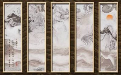 Tải file File tranh gốc tổng hợp tranh nền tường đẹp K96123 (gốc) chủ đề phong thủy