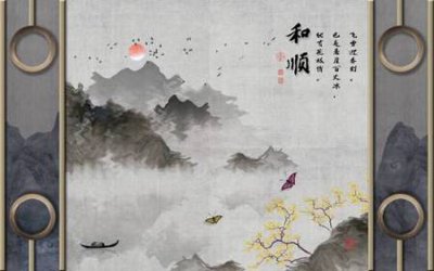 File gốc File tranh gốc tổng hợp tranh nền tường đẹp K96164 (in tráng gương) nghệ thuật