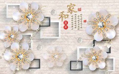 File gốc File tranh gốc tổng hợp tranh nền tường đẹp K96258 (cho in ấn) độc quyền