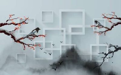 File in trần File tranh gốc tổng hợp tranh nền tường đẹp K96359 (bản gốc 3D) sống động