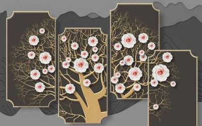 File tranh File tranh gốc tổng hợp tranh nền tường đẹp K96533 (gốc) phong cách tối giản